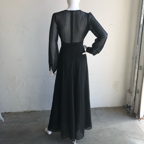 Privacy Please Stockton Maxi Dress Polka Dot Sheer - Picture 8 of 8